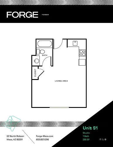 Floor plan Studio