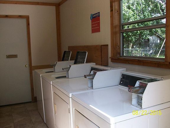 Clean shared laundry room