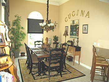Eating area in kitchen