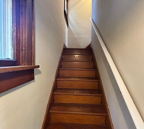 Steps to second floor. Second floor has 2 bedrooms 1 bath