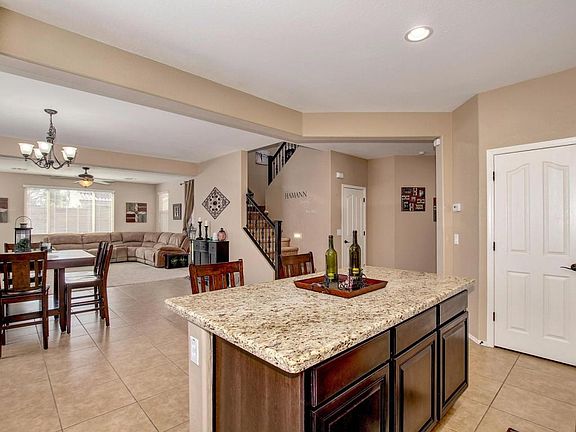 Kitchen and family room