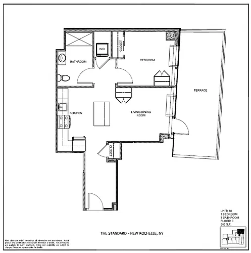 Floor plan THE HUGUENOT UNIT
