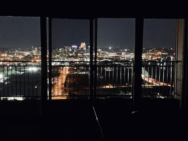 view from living room