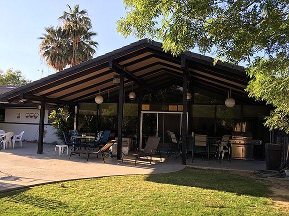 Rear patio.