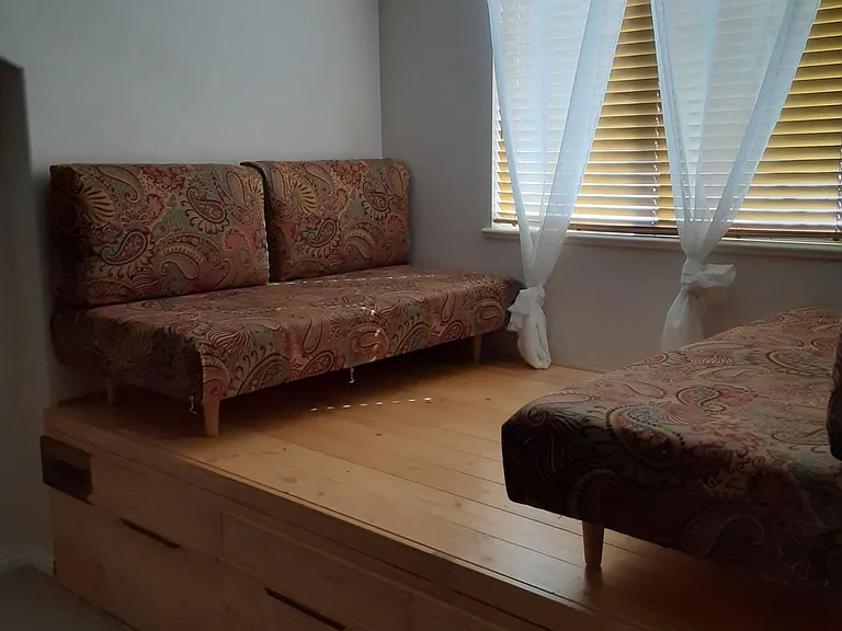 Reading nook in master suite