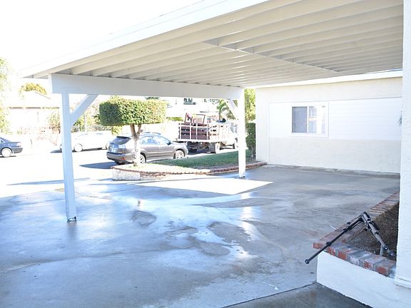 Driveway and two-car carport