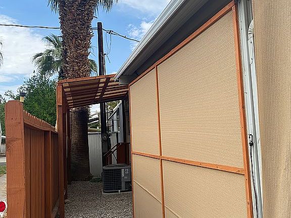 covered back entrance 
