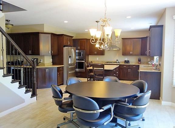 Eat-in kitchen off of great room.