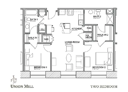 Floor plan 2 Bedroom