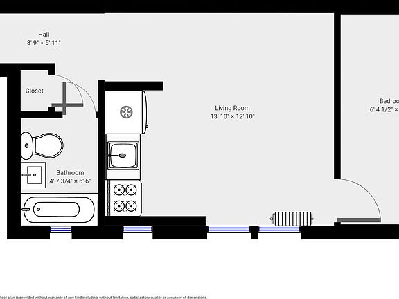 2nd image of 425 W 46th St APT 1D