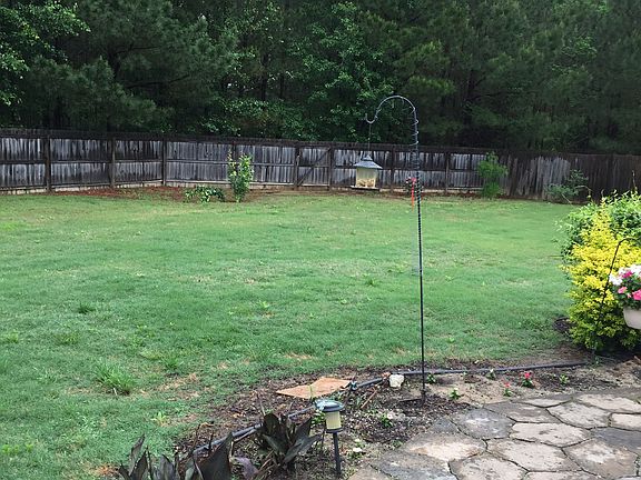 Large fenced back yard