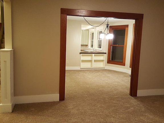 Living room and dining room