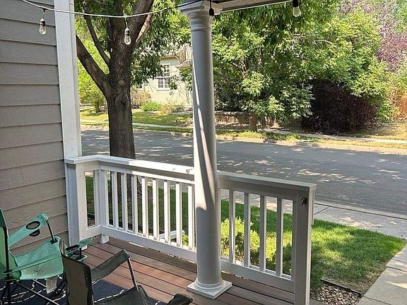Porch facing quiet street