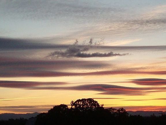 Sunset out master bedrm