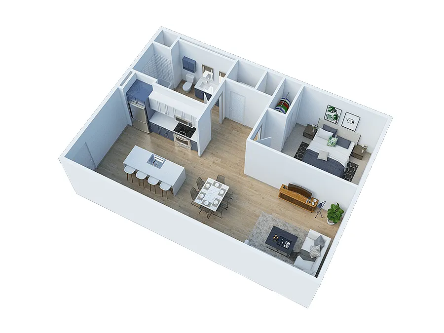 Floor plan I Bedroom K