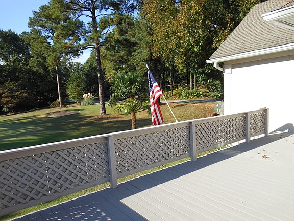 deck overlooking the green