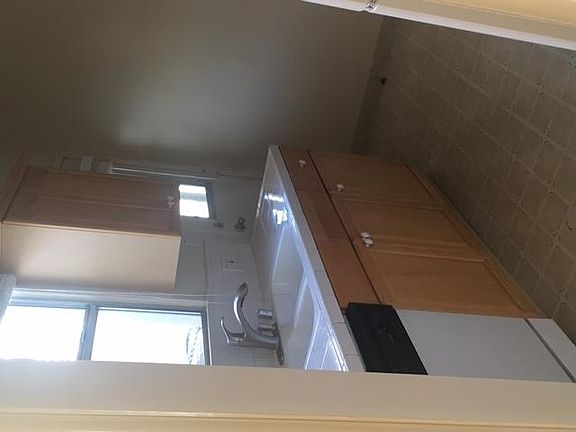 Kitchen partial with dishwasher and window to back patio.