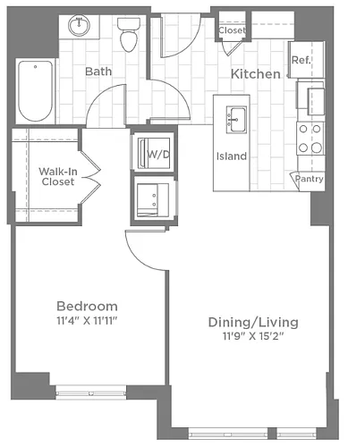 Floor plan A1b - ANSI