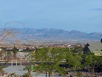 Valley views and city lights from backyard