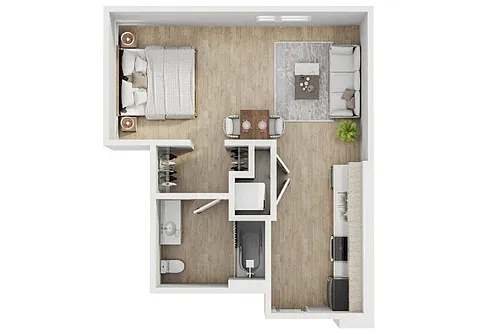 Floor plan Studio B