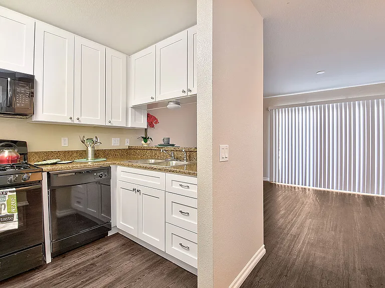 Fairway Manor Apartment Homes Kitchen-Living Area