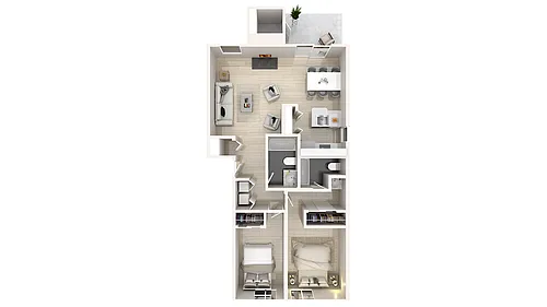 Floor plan 2 X 2
