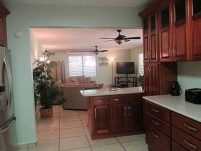 kitchen into family room
