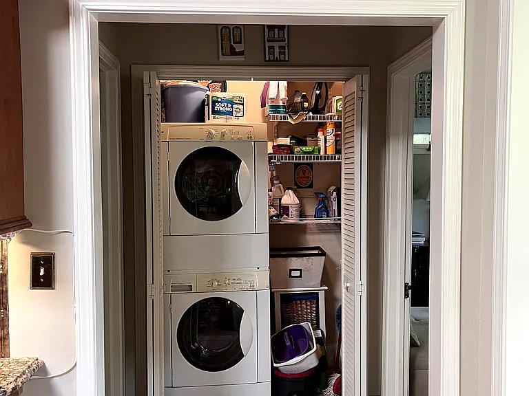 Washer and dryer included.