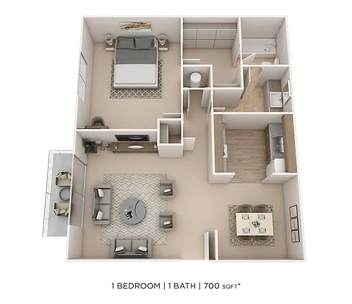 Floor plan One Bedroom