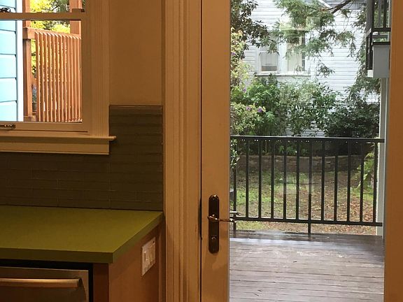 Kitchen door to lower deck