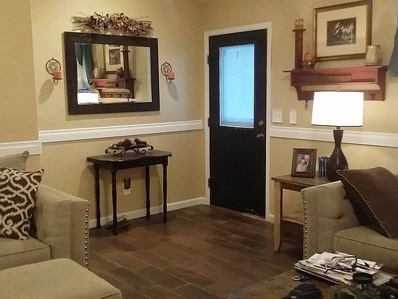 living room front door area