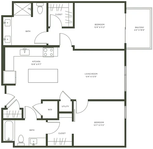 Floor plan 2X2