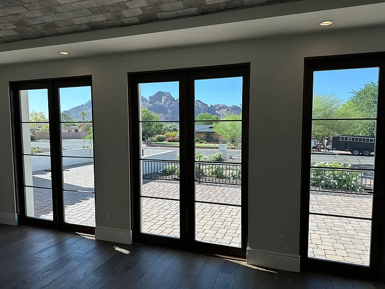 View of Camelback Mountain from formal dining area
