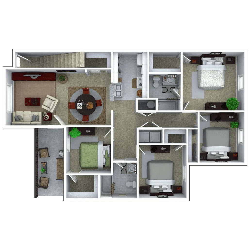 Floor plan 4 Bedroom
