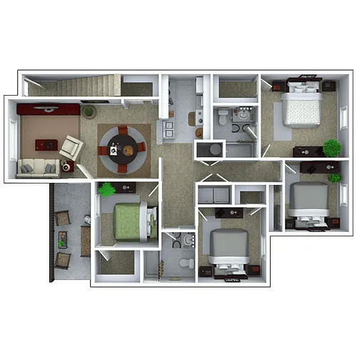 Floor plan 4 Bedroom