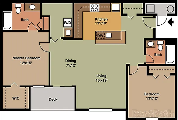 Floor plan 2 Bedroom