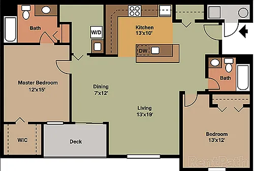 Floor plan 2 Bedroom
