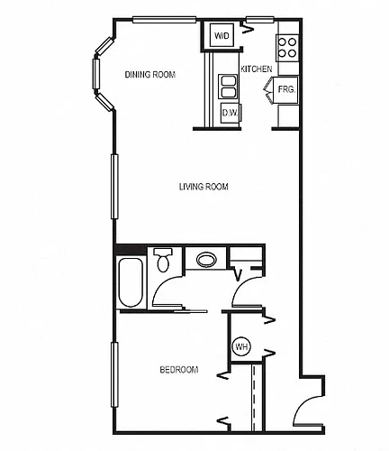 Floor plan 1X1 7102