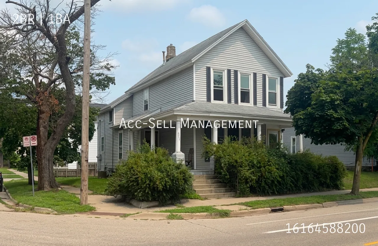 2BR/1BA Upper Apartment Near Downtown GR at 847 Bridge NW #2, Grand Rapids, MI 49504 — Photo 1