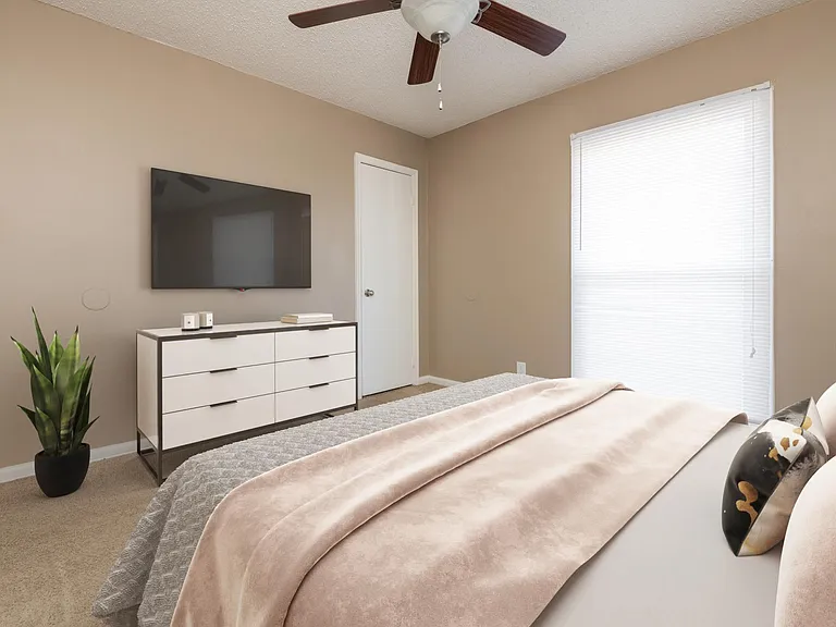 Classic townhome bedroom