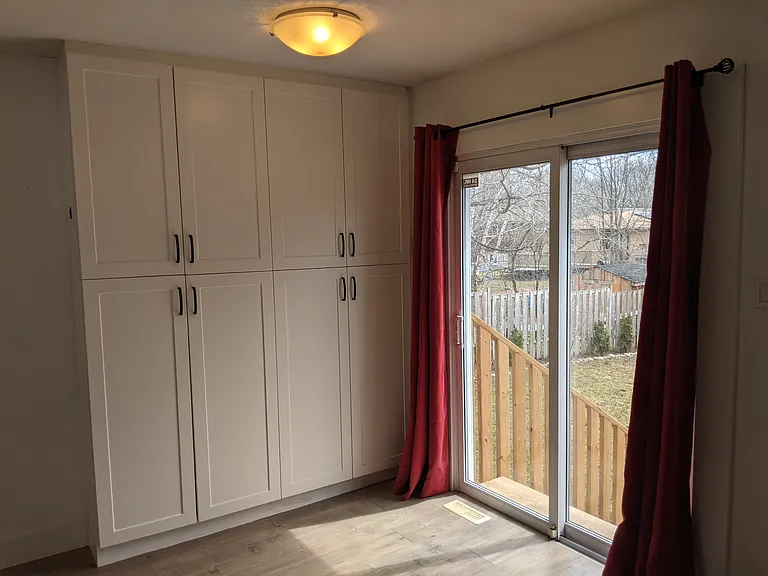 Additional Storage can be used as a food pantry in the kitchen.