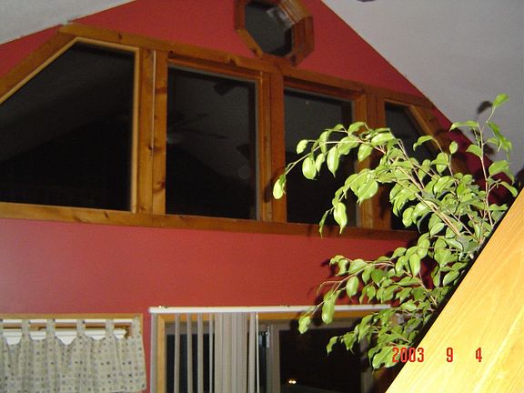 South facing wall in living room