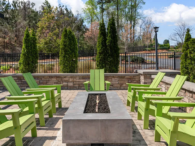 Outdoor Lounge with Firepit