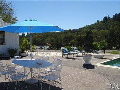 Pool and Private Entertaining Area Overlooking Hills