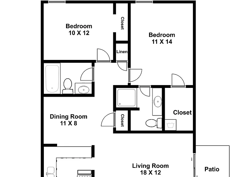 2 Bd 2Bth with Tub/Shower Ascend Moore Ok