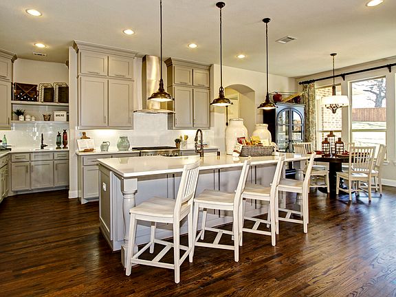 Open kitchen and nook area