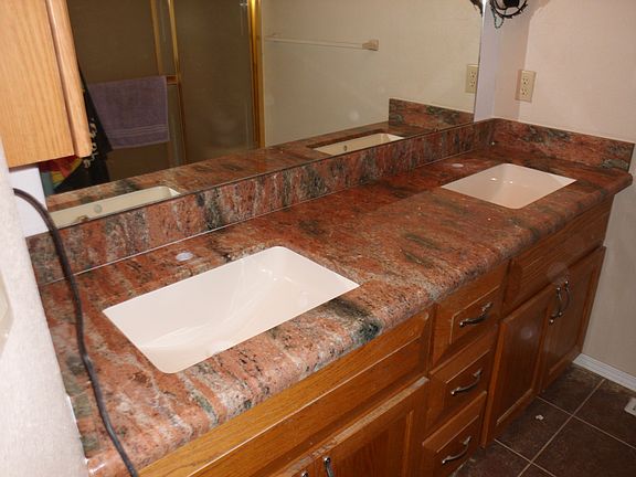 Master bath granite remodel