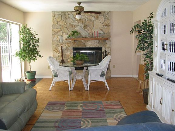Family room fireplace