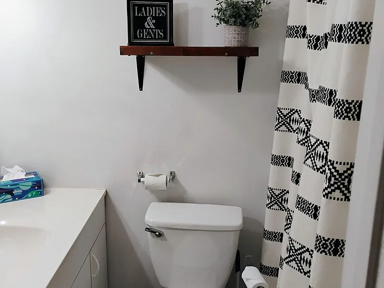 Shower and sink