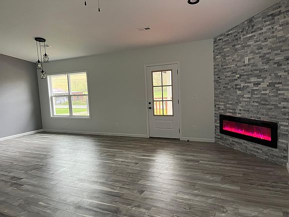 Living room with fireplace